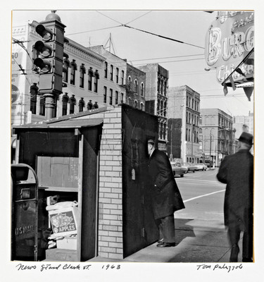 Tom Palazzolo Signed Photo ''News Stand (Clark Street)'' 1963 Chicago