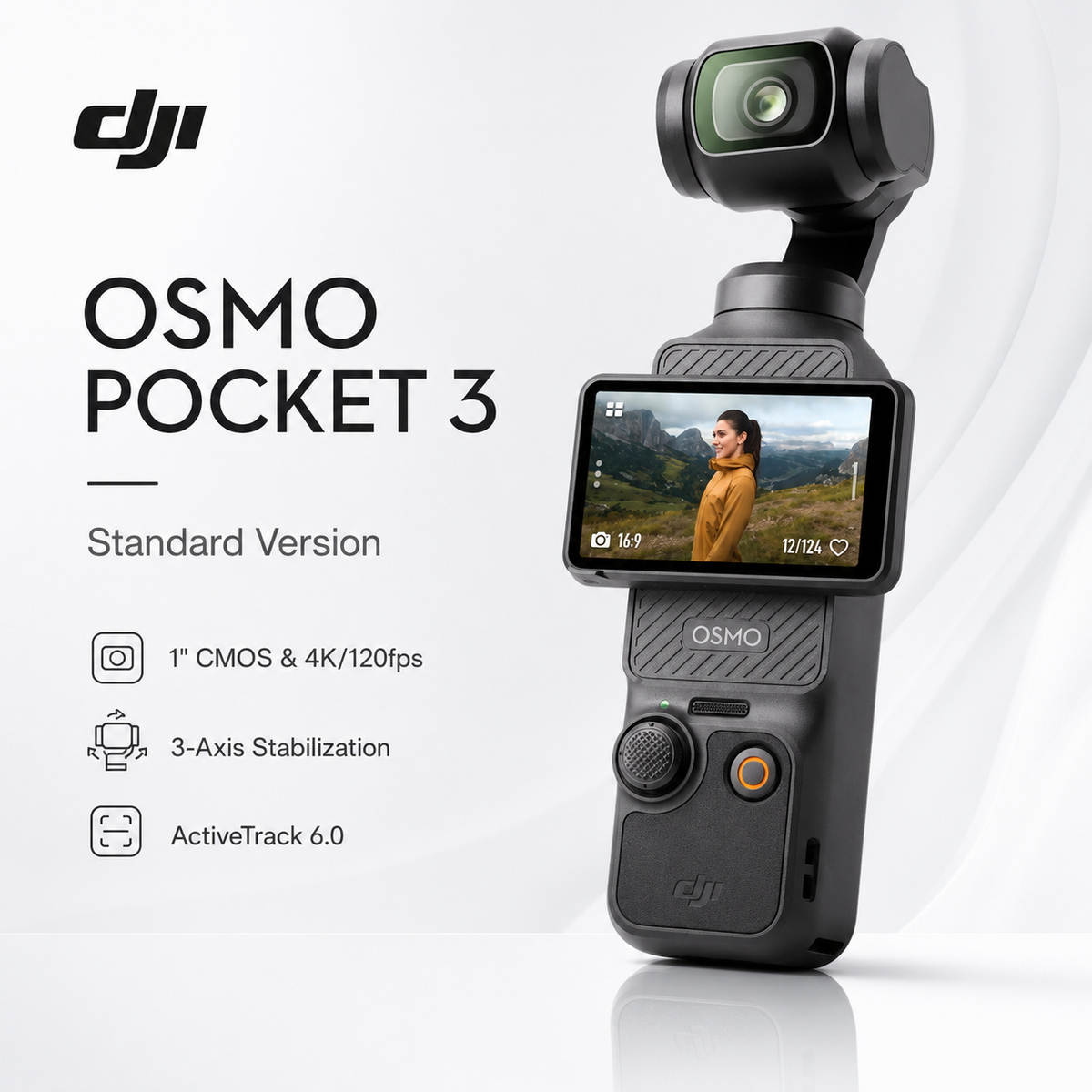 DJI Osmo Pocket 3,Vlogging Cameras 1''CMOS/4K/120fps Camera,3-Axis