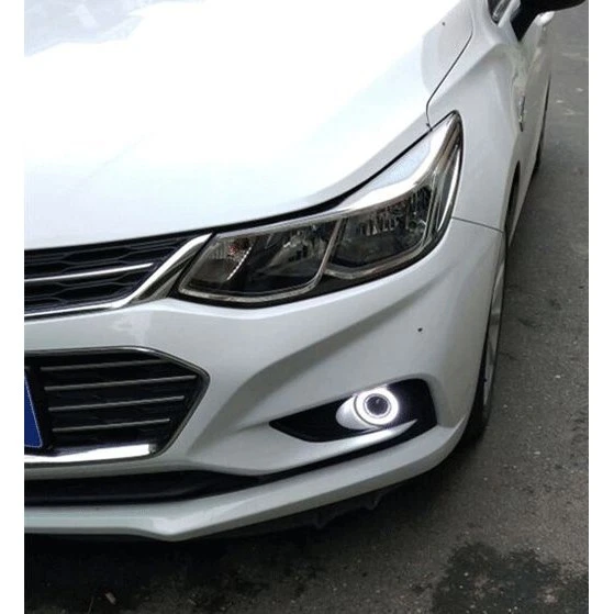 Luces antiniebla LED blancas para proyector Halo Angel Eye para Chevrolet Cruze 2016-2018 Foto 2 de 4