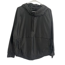 Under Armour Men Loose Fit Hooded Pullover Anorak Jacket Size Small Gray