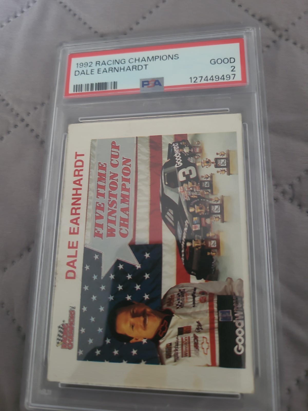 1992 Racing Champions Dale Earnhardt PSA 2 Graded Card