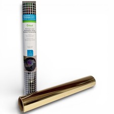 2pc Cricut Self Adhesive Craft Vinyl 12' x 48" Rolls Gold/ Holographic Mosaic