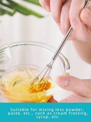 Kleiner Mini Edelstahl Schneebesen Mixer Hand Ei Schläger Rührer Mixer Backen Werkzeug.