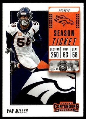 2018 Panini Contenders Von Miller Denver Broncos #70