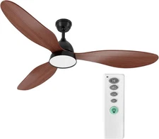 Simple Deluxe 52" Ceiling Fan LED Light Remote 3-Speed Modes 2 Rotating Upgrade