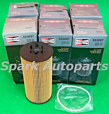 New Case of 6 Engine Oil Filter CHAMPION 55329T For AUDI S4, VOLKSWAGEN Phaeton