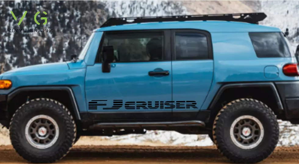 Toyota FJ Cruiser Vinyl Decal Sticker Graphics TRD Sport Side Door x2 ANY COLOR
