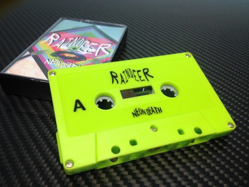 Raindeer - Neon Death (Cassette, 2017) Limited Edition Cassette SOLD OUT - Picture 2 of 7