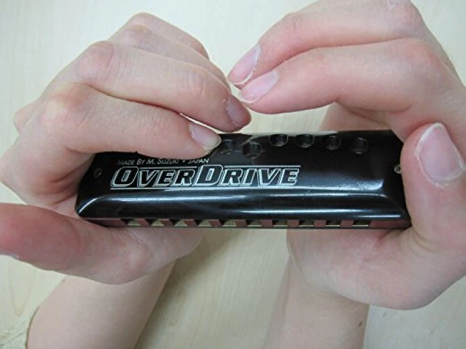 SUZUKI MR-300 Bb Llave OVER DRIVE 10 orificios armónica diatónica de Japón Foto 4 de 4