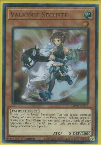 Yugioh - Valkyrie Sechste *Ultra Rare* MP20-EN043 (NM/M) - Picture 1 of 1