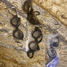 Collection 5 Vintage And German Safety Goggles Aviation Motorcycle Steampunk