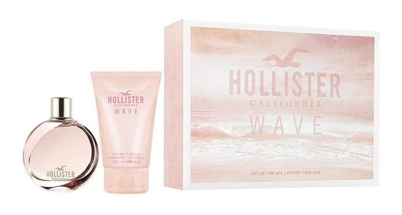 Hollister Wave Women Set 3.4 oz Eau De Parfum Spray 3.4 oz Shower Gel New