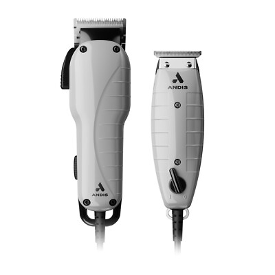 Andis Professional Barber Combo Hair Clipper and Trimmer - 66615 - Grey