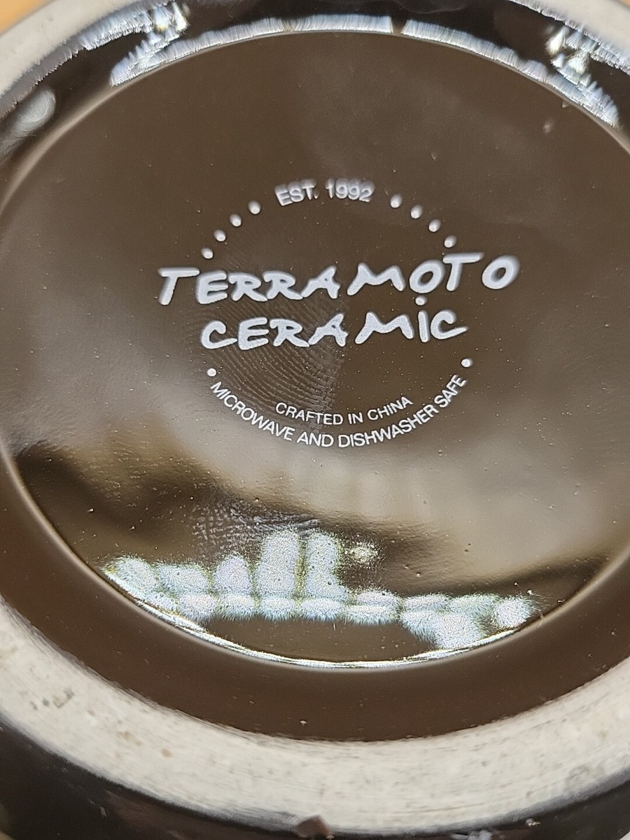 小物 Terra Terra Pott Bowl Porcelain Stack Bowl Brown Round 7.25