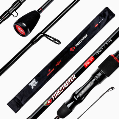 Lieblingsköder Firestarter Spoon 1,80m 1-4g Forellenrute Solid Tip Micro Blinker