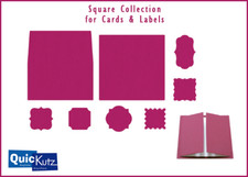 NEW Quickutz Lifestyle Crafts SQUARE COLLECTION Cards Labels 9 Metal Dies