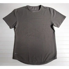 Bylt Drop Cut Lux S/S Men's L Olive Green Striped Short Sleeve Crew Neck Shirt