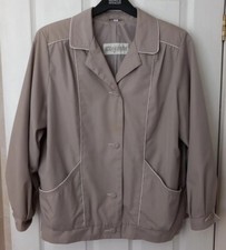 Elegance Ladies Womens Casual Jacket Lightweight Beige Size 12