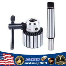 3/4" MT4-JT3 Drill Chuck Heavy Duty Shank Key Keyed for Drill Lathes Spindle