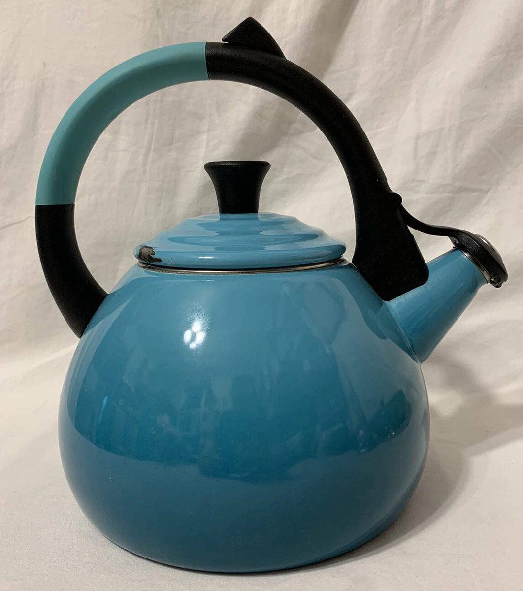 Le Creuset Enameled Steel Oolong Tea Kettle, Caribbean Blue