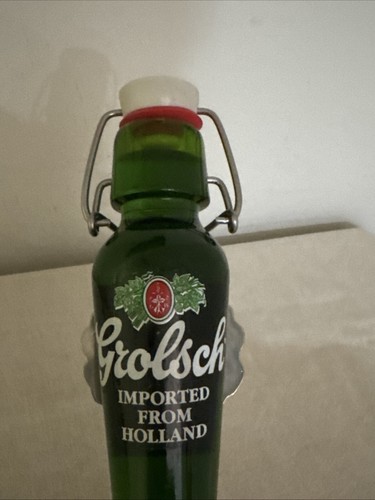 VINTAGE GROLSCH PREMIUM LAGER BEER TAP HANDLE, SWING TOP, ACRYLIC , HOLLAND - Picture 3 of 8
