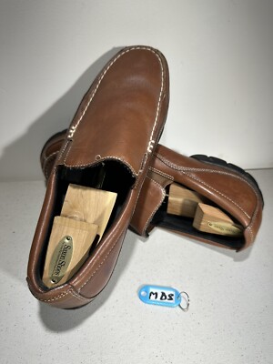 Rockport XCS Mens Size 13xw Brown Leather Comfort Loafer Shoes