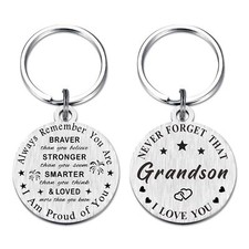 Grandson Keychain Gifts I am Proud of You Grandson Graduatiion Gifts Easter V...