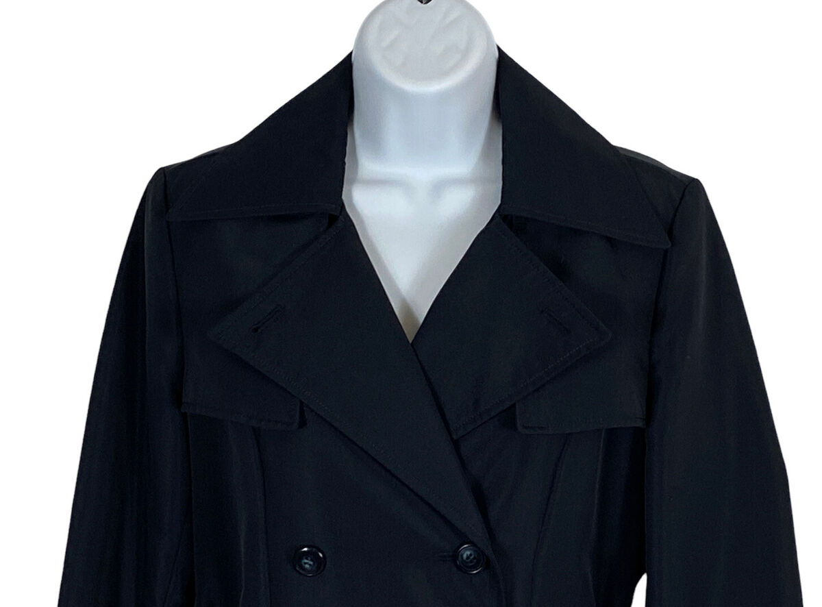 KATHARINE HAMNETT LONDON Nylon Navy Blue Double Breasted KATHARINE HAMNETT LONDON Nylon Navy Blue Double Breasted