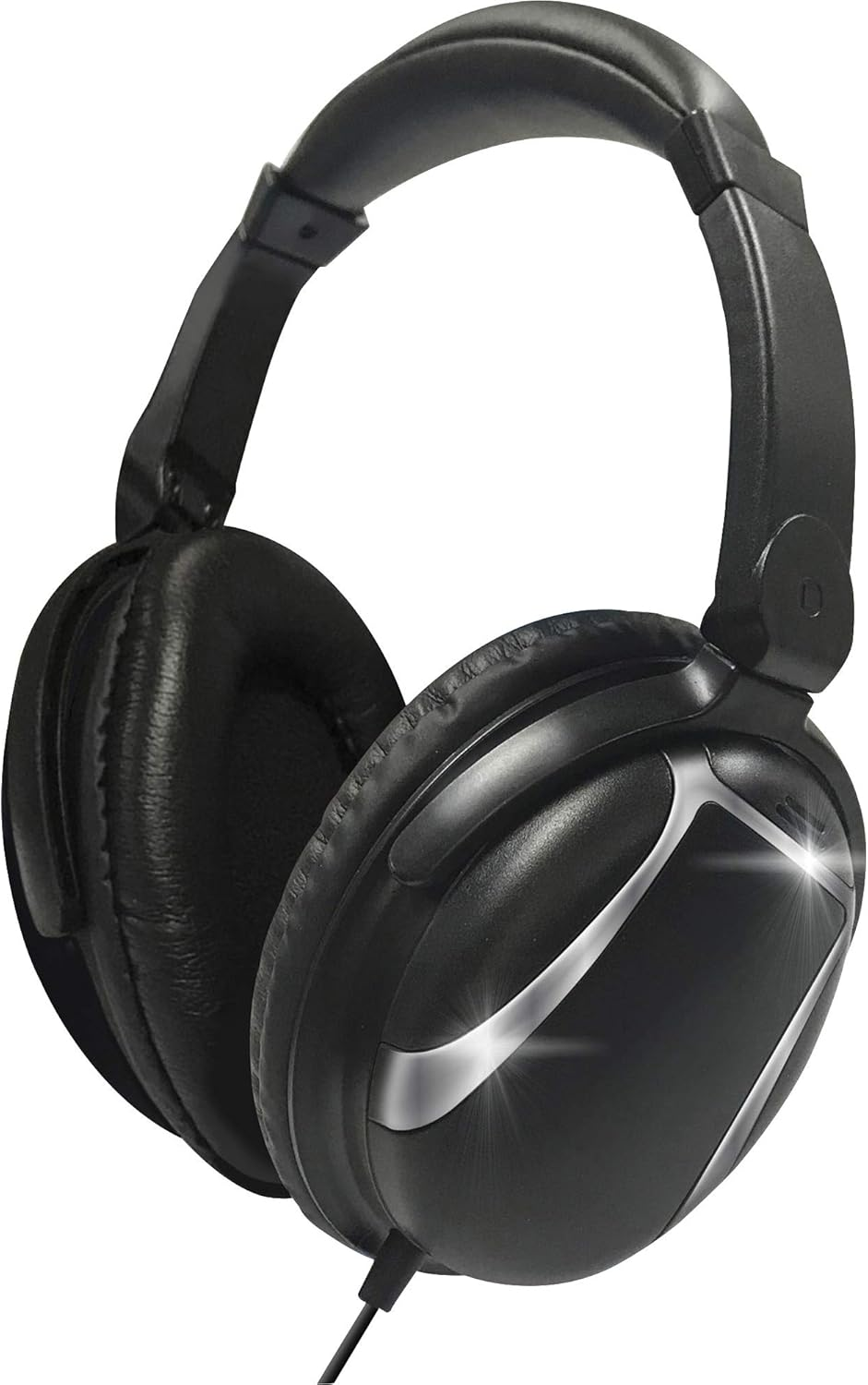 Bass 13 Wired Headphones with Built-in Mic 4ft Cord Black  