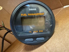 Yamaha Digital Fuel Management Round Gauge Used Free USA Shipping