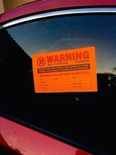   TOP PICK   12PK REAL VIOLATION STICKERS NO ILLEGAL PARKING WARNINGS 300 SOLD 