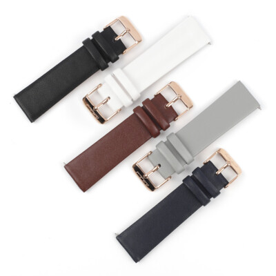 High Quality Real Leather Watch Strap Band Women Quick Release 12/14/16/18/20mm 