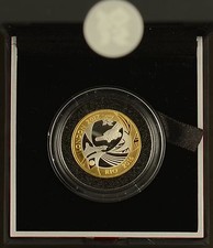 2012 HANDOVER TO RIO £2 SILVER PROOF - box/coa