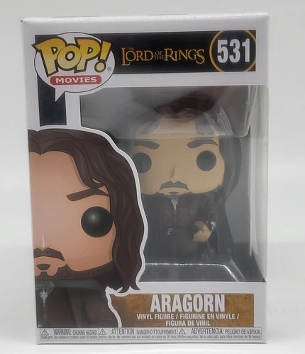 Funko POP! Movies LotR The Lord of the Rings Aragorn #531 with POP Protector