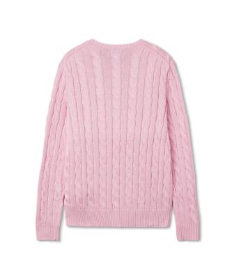 Genuine Polo Ralph Lauren [New Pink Capsule] Cable Knit Cotton