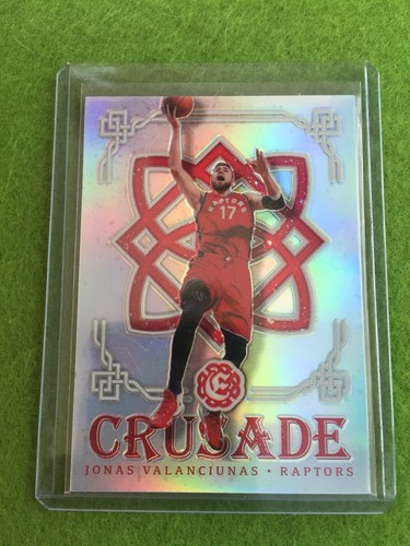 JONAS VALANCIUNAS RAPTORS REFRACTOR 2016-17 Excalibur Crusade Silver SP PRIZM#77 - Picture 4 of 12