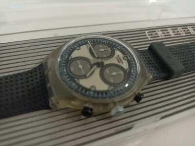SWATCH Chrono SCK105 Smoke Of London Chronograph NEUWERTIG UNGETRAGEN-ZR-P2