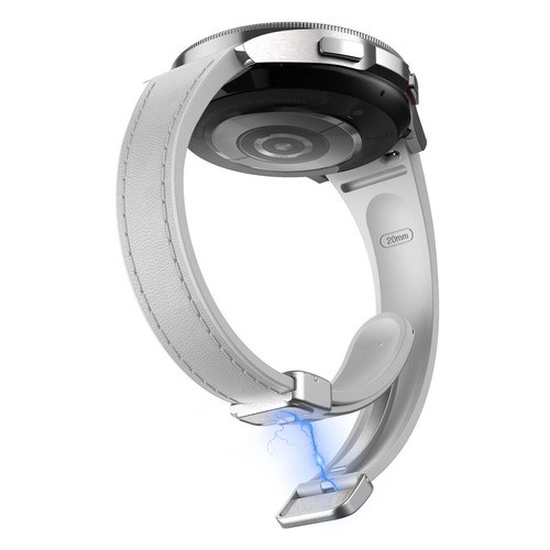 Magnetic Silicone Leather Strap Band For Samsung Galaxy Watch 7 FE 6 5 4 40/44mm - Picture 169 of 257
