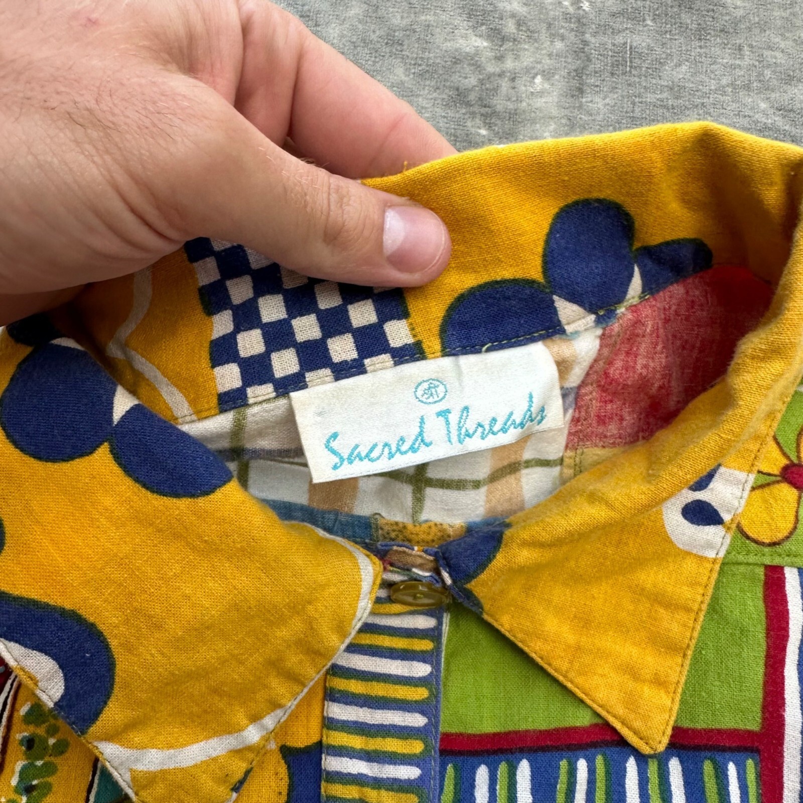 Vintage Sacred Threads Unique Patchwork Lightweig… - image 3