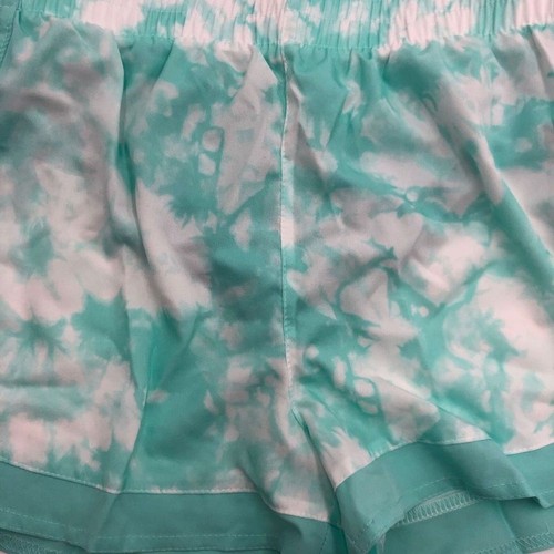 Pantaloncini nuovi autentici Champion Aruba blu tie dye tessuto per ragazze taglia large - Foto 3 di 7