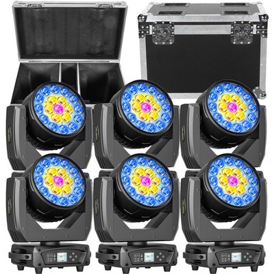 19x20W Zoom LED Moving Head Stage Light RGBW DMX Beam Wash Lighting DJ Disco Bar