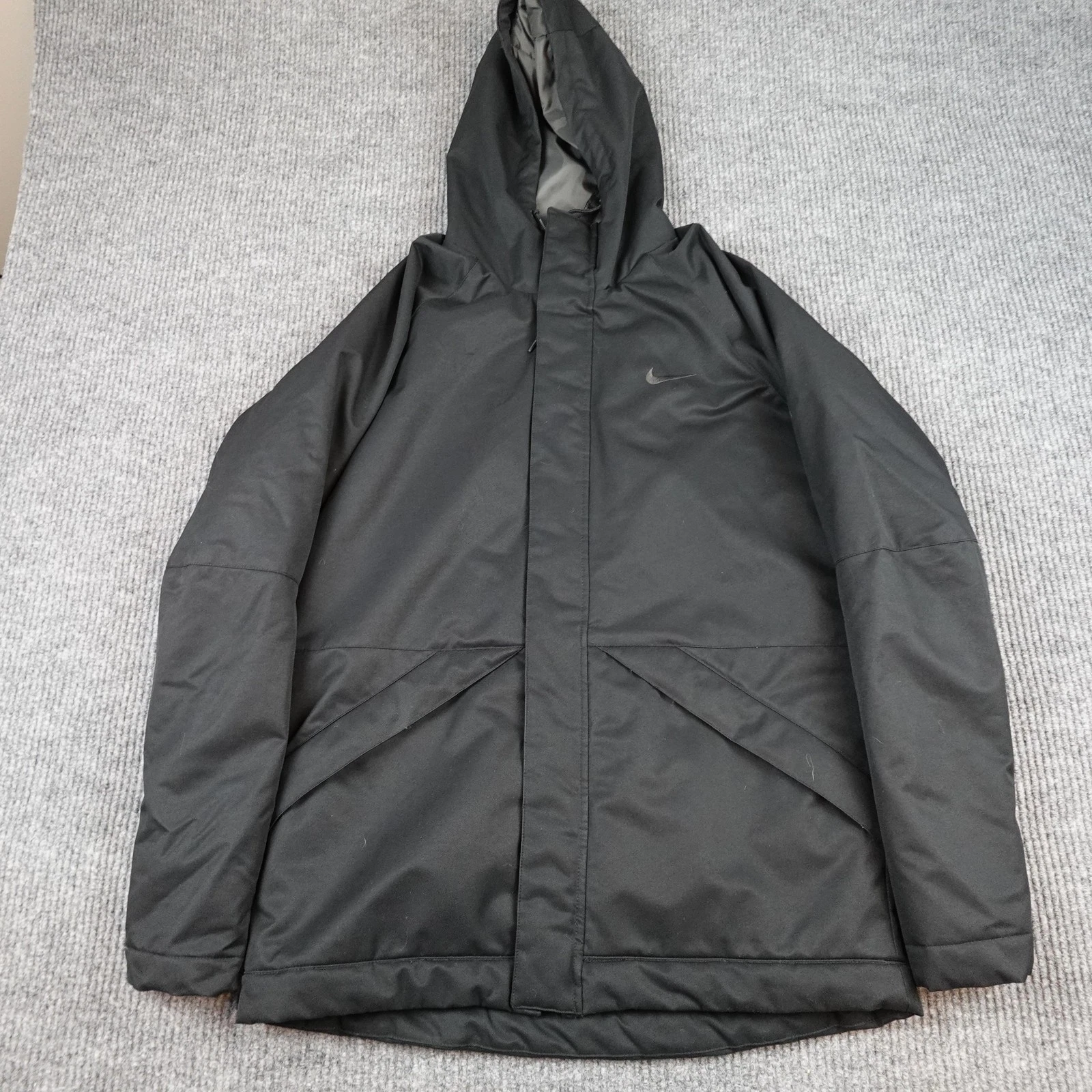 Nike Storm-FIT Jacket Mens Medium Black Hooded Insulated Long Parka Waterproof
Opens in a new window
