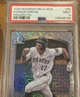 2025 Konnor Griffin Bowman MegsBox Chrome Mojo Refractor PSA Graded 9! STAR!!