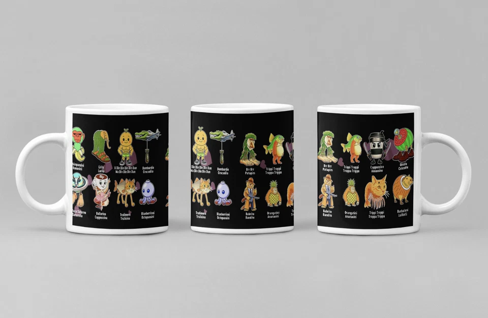 Tazza Mug personalizzata in ceramica Idea Regalo ITALIAN BRAINROT - Immagine 3 di 4