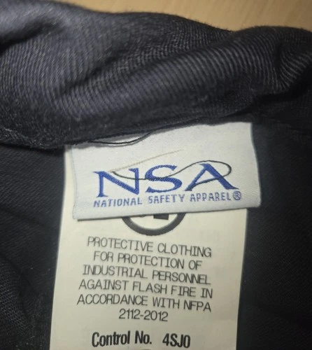 Set 5 NWOT  Westex Men's Coveralls Navy Blue Large 32 FR Jumpsuit image 9