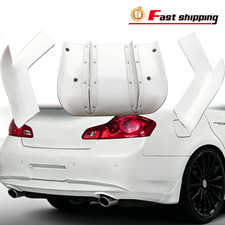 Fit 2008-2015 Infiniti G37 V36 Skyline Coupe 3pcs Canard Rear Spoiler Splitter