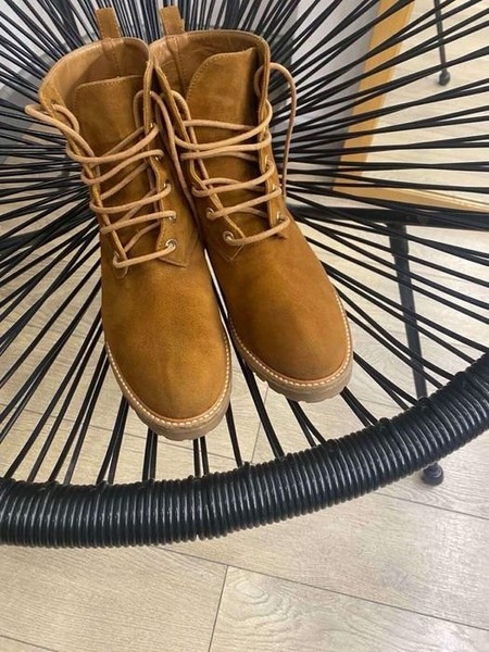 Women Aquazzura Boots Beige Suede 36.5