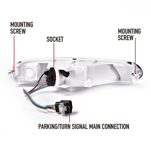 For 1990-1997 Mazda MX5 Miata Front Bumper Signal Light Smoked W/Bulb Left+Right - Picture 18 of 20