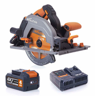 Evolution R185CCSX Li 18V Brushless Cordless Circular Saw 185mm 4Ah Chg