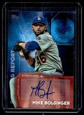2016 Topps Scouting Report Autograph Mike Bolsinger RC Auto Los Angeles Dodgers